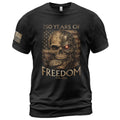 USA 250th Anniversary 250 Years Shirt 1776-2026 Mental Strength Freedom Cyborg Skull Patriotic Mens